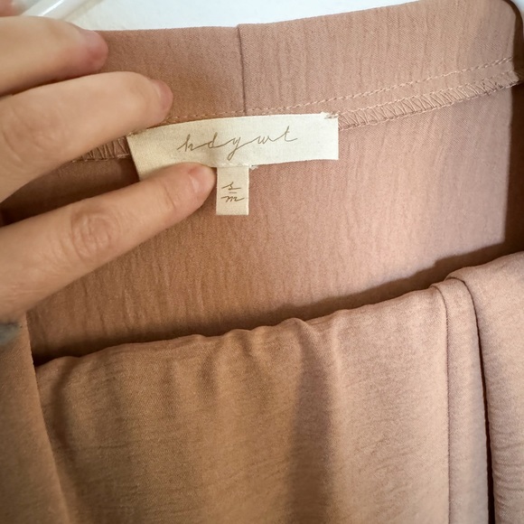 HDYWT Essential Button Down in Camel - Picture 7 of 10